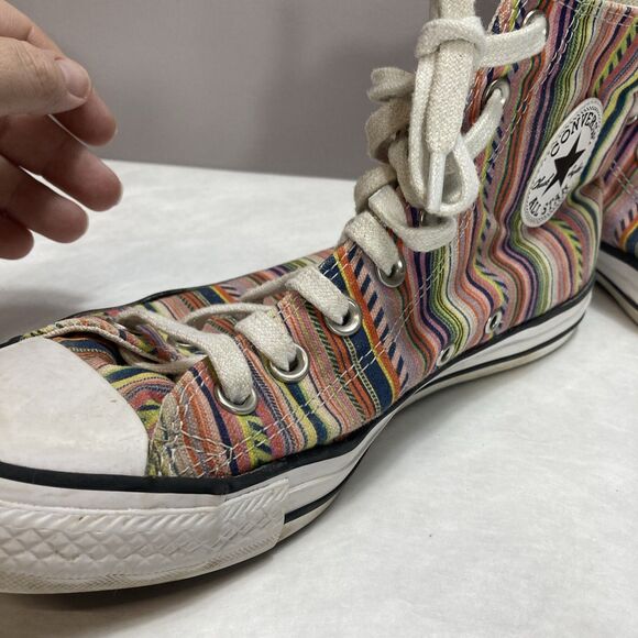Converse Chuck Taylor All Star Canvas High Top “summer Stripes” Canvas M 7 W 9 - Picture 5 of 14